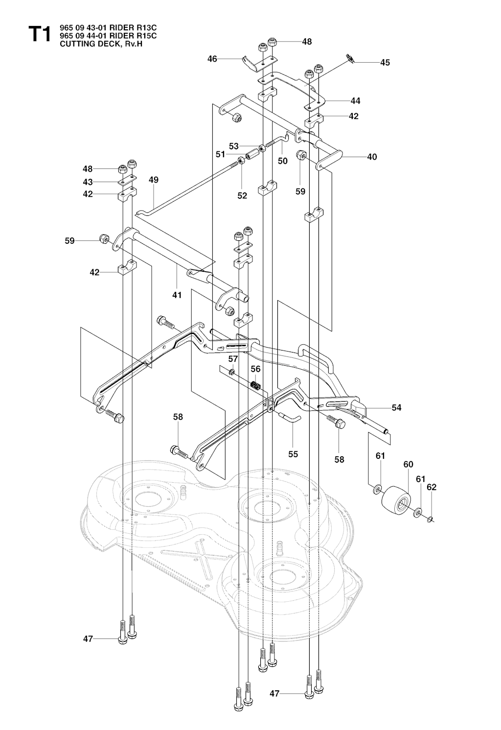 Explosionszeichnung Ersatzteile