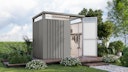 Vorschaubild Karibu Metall Gartenhaus Osten (Østen) inkl. gratis Metallbox im Wert von 349,99 €