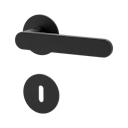 Vorschaubild Griffwerk Türgriff AVUS PIATTA S - Kaschmirgrau, Graphitschwarz