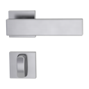 Vorschaubild Griffwerk Türgriff CARLA SQUARE Klippgarnitur- Edelstahl matt
