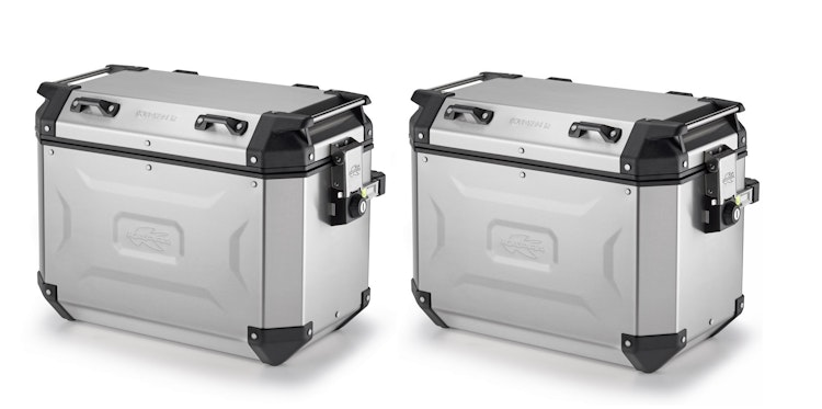 KAPPA Seitenkoffer KVG K-Voyager Satz, Silber