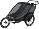 Vorschaubild Thule Kinderanhänger Chariot Cab Double dunkel schiefer