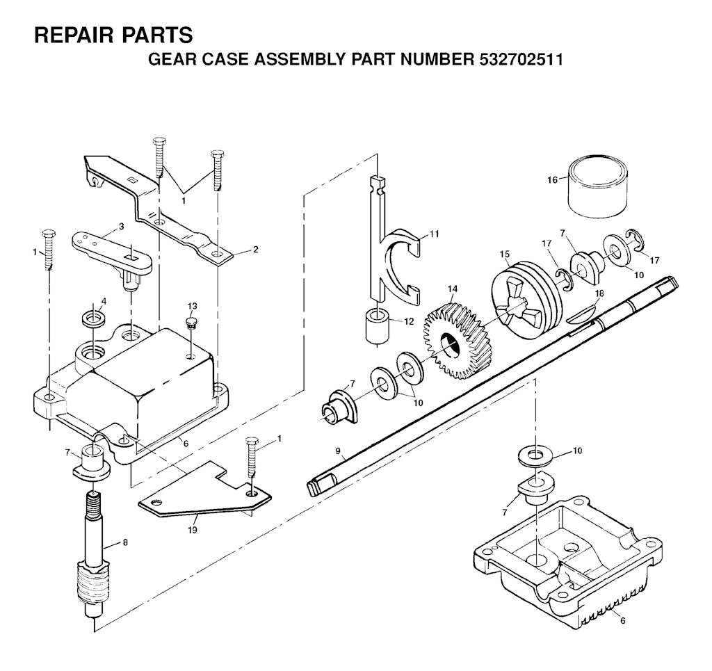 Explosionszeichnung Ersatzteile