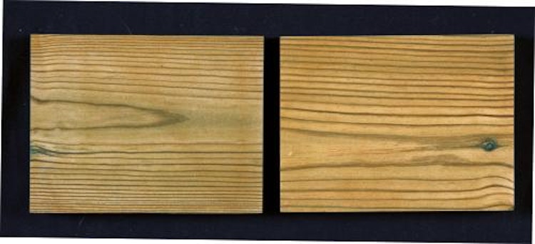 OSMO Pfosten - Kiefer geriffelt mit Kopfrundung