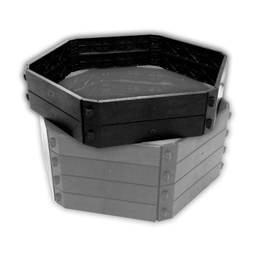 KHW Schnellkomposter/Hochbeet Aufbauset SKA 250 Liter Höhe 25 cm