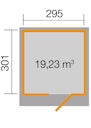 Vorschaubild Weka Gartenhaus Designhaus wekaLine 171 mit extra hoher Tür - 28 mm