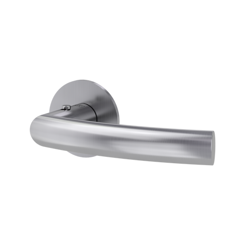 Griffwerk Türgriff smart2lock 2.0 LORITA PIATTA S Klipptechnik -Edelstahl matt Griffpaar mit Drückerrosetten