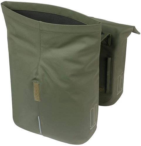 Basil City Double Pannier Bag Doppeltasche grün moss green MIK 2.0