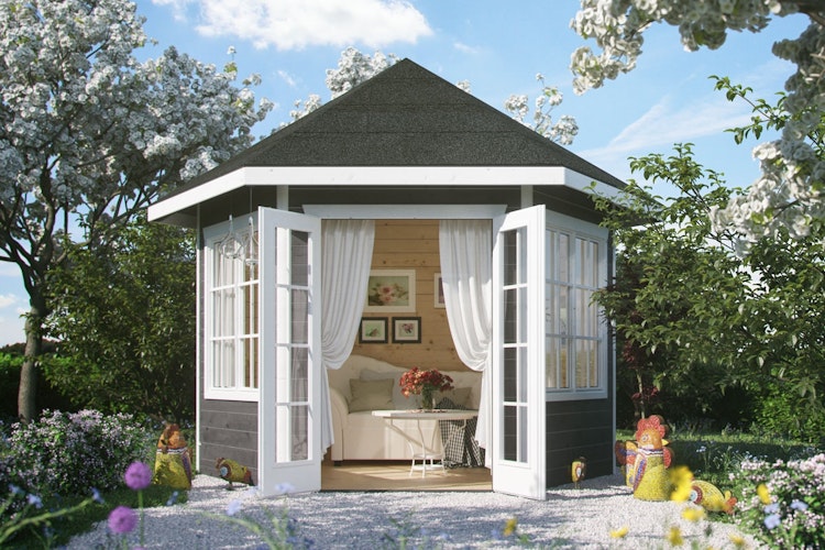 Skan Holz Gartenhaus Almelo - 28 mm