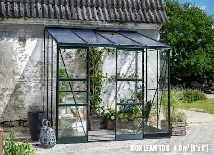 Halls Gewächshaus Icon Lean-To - 0,9 m² / 1,3 m² / 4,8 m² / 7,3 m²