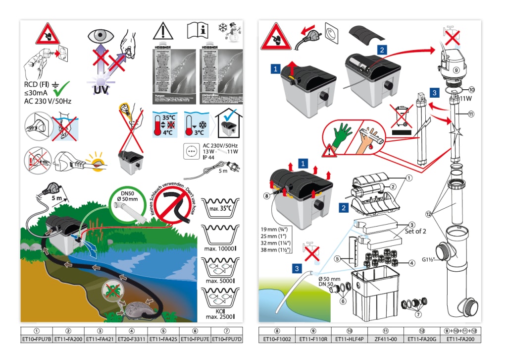 Explosionszeichnung Ersatzteile
