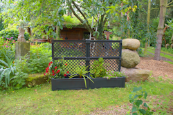 KHW Pflanzkasten groß mit Spalier 100 cm (2-tlg.) 2er Set