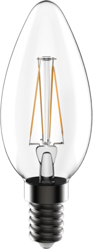 Shada  LED Filament Glühlampe Kerze C35 E14 4.5W 470LM 2700K hell nicht dimmbar 320°
