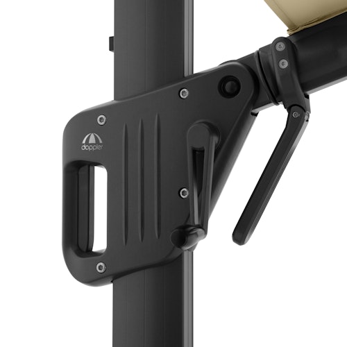 doppler Pendelschirm LIFE 300 x 400 Side, Aluminium Anthrazit / 100 % Polyester 180 g/m² 