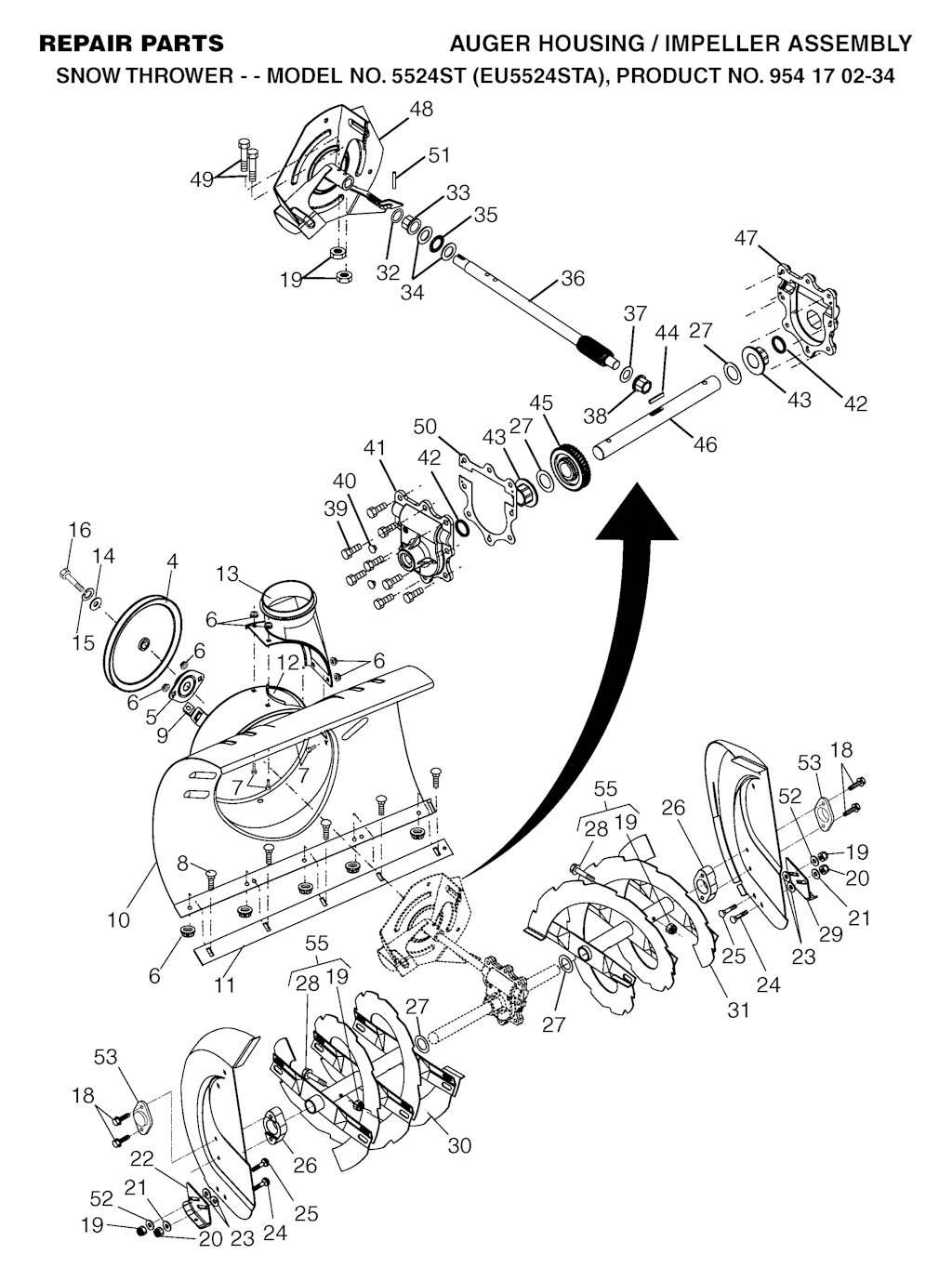 Explosionszeichnung Ersatzteile
