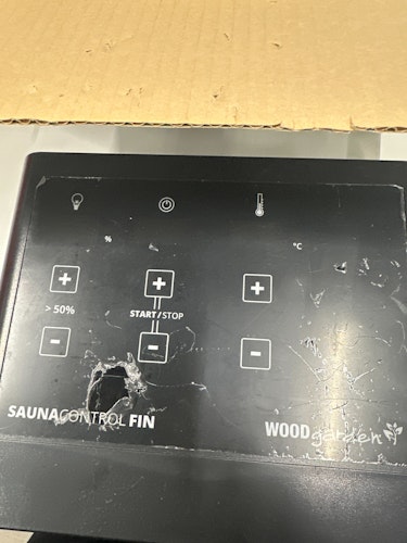 DEFEKT (für Bastler) Karibu Steuergerät easy finnisch schwarz für Starkstrom Öfen