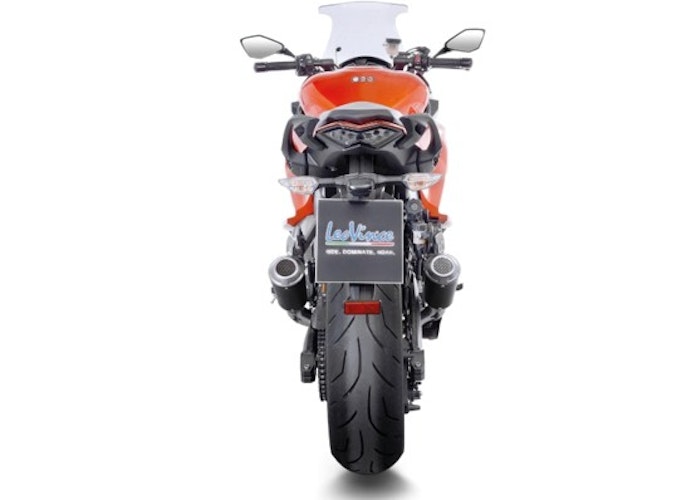 LeoVince 2x SLIP-ON Edelstahl SBK LV-10 Schwarz für KAWASAKI Z 1000/Z 1000 SX