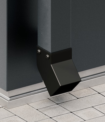 Hörmann Regenfallrohr-Set für Gerätehaus Juno (Pult,- und Satteldach)