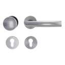 Vorschaubild Griffwerk Wechselgarnitur VAYA 178 LORITA fast2fix Fast2Fix Rosetten rund Knopf R2 Edelstahl matt R