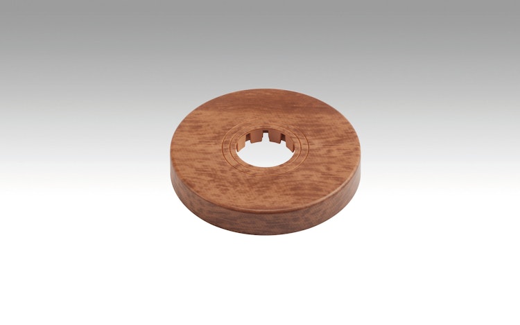 MEISTER Universal-Heizkörperrosette Kunststoff (1 Stk = 1 VPE à 2 Stk)  Nussbaum hell 2017