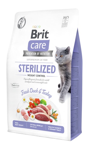 Brit Care Fresh Duck&Turkey Sterilized / Weight Control Katzentrockenfutter