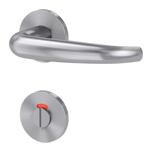 Griffwerk VAYA 194 ALDA fast2fix Fast2Fix GK3 Rosetten rund WC rot/weiß Edelstahl matt