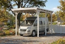 Vorschaubild Skan Holz Emsland - Flachdach Caravan-Carport aus Leimholz Breite 402 cm