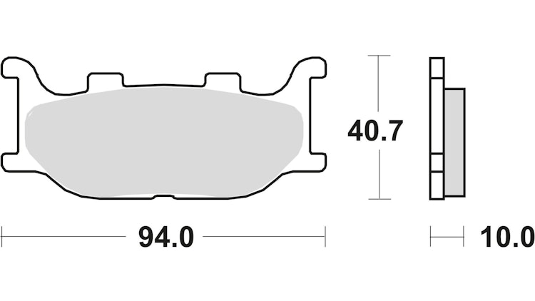 TRW Bremsbelag Typ SV Sintermetall mit ABE, Bremsbelag "MCB 666" Satz