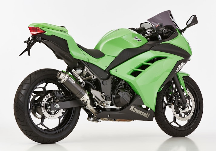 Hurric SLIP-ON Schalldämpfer Supersport Carbon für KAWASAKI Ninja 300,Z300