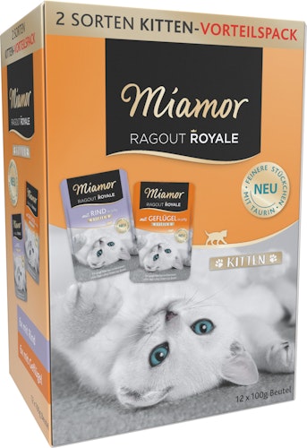 Miamor Ragout Royale in Jelly 12x100g Beutel Multipack Katzennassfutter