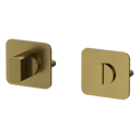 Vorschaubild Griffwerk Schlüsselrosettenpaar ONE abgerundet WC Flachrosette Gold matt