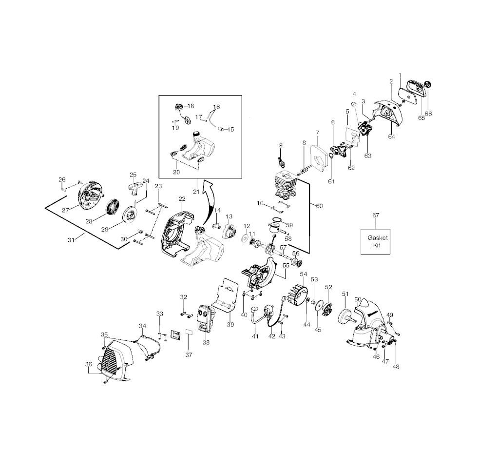 Explosionszeichnung Ersatzteile