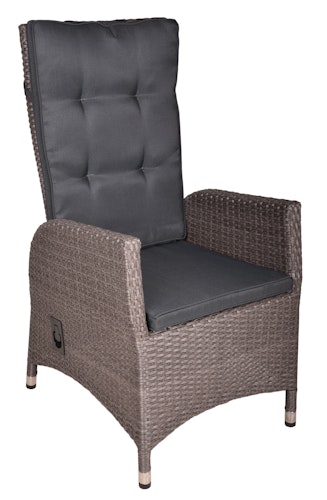 Garden Pleasure Gartenmöbel Set BRAGA 04, Tisch 180 x 90 + 6 Sessel, Polyrattan / Akazie / Kissen 100 % Polyester