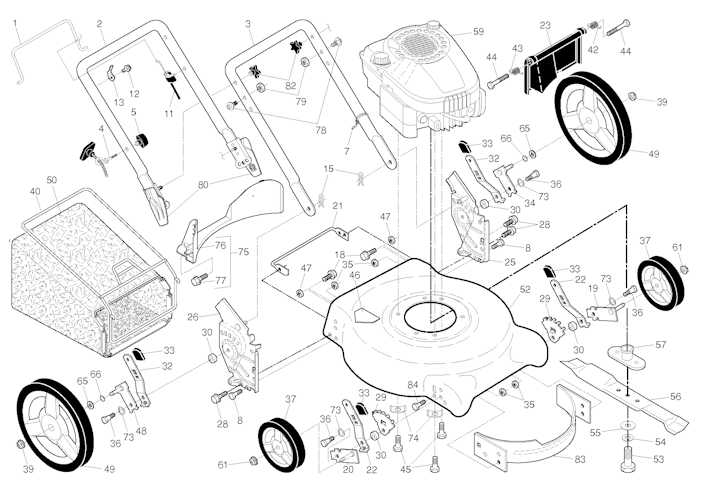 Husqvarna Rasenmäher gelegentliche Nutzung 96131003500 LC 153