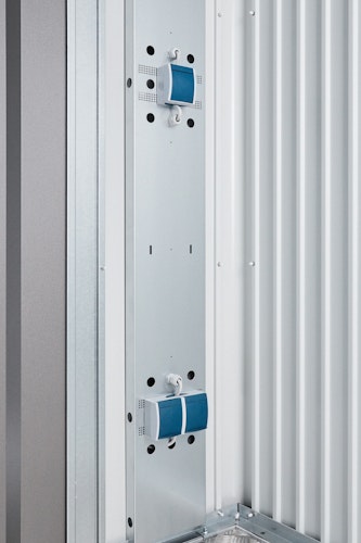 Biohort Elektro-Montagepanel für Gerätehaus CasaNova (mit grauweißer Beschichtung)