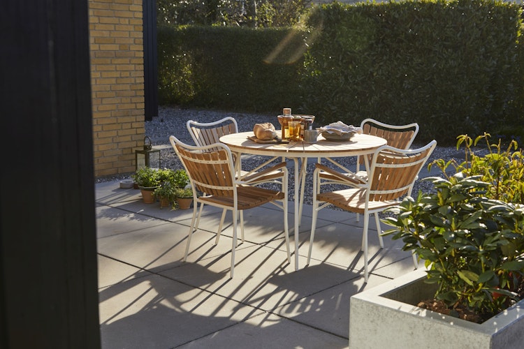 Cinas Klapptisch ELLEN, Aluminium / Teak