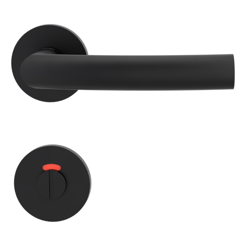 Griffwerk VAYA 178 LORITA fast2fix Fast2Fix GK3 Rosetten rund WC rot/weiß Graphitschwarz