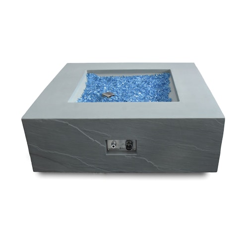 Gas Feuerstelle Carpertee Sandstein-Optik grau