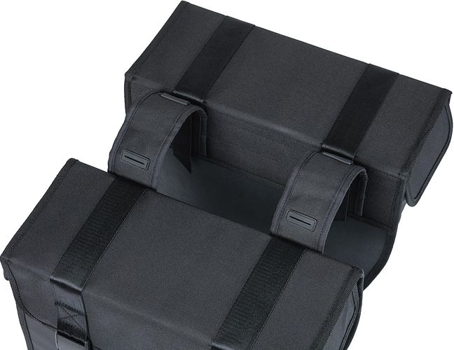 Basil Doppeltasche Tour schwarz 35 l MIK