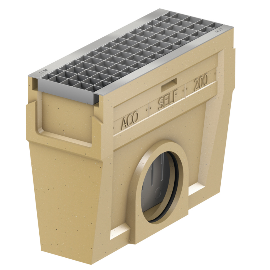 ACO Self® Einlaufkasten mit verzinktem Maschenrost - Länge 50 cm