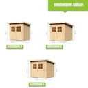Vorschaubild Karibu Eco Gartenhaus Gerätehaus Grebenau / Glücksburg 2/3/4 - 19 mm