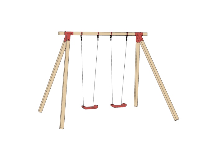 Weka Tabaluga Doppelschaukel 816