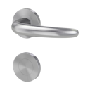 Vorschaubild Griffwerk ULMER GRIFF PROF | DESIGN MANUFAKTUR Edelstahl matt -Rosettengarnitur -Schraubt. -BL TS 40-45mm