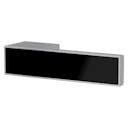 Vorschaubild GRIFFWERK Griffpaar FRAME 1.0 GLAS schwarz glänzend RAL 9005