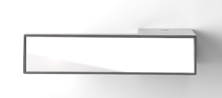 GRIFFWERK Griffpaar FRAME mit Einleger Inlay Glas weiß-DESIGN MANUFAKTUR