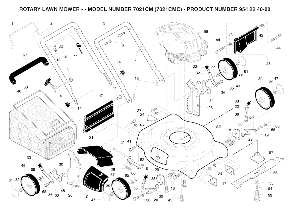 Explosionszeichnung Ersatzteile