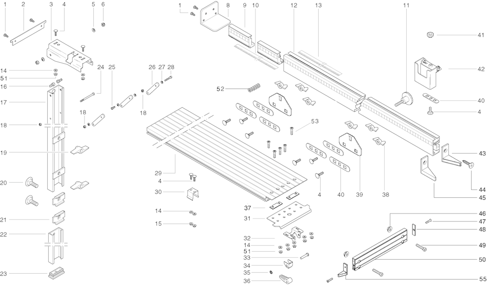 Explosionszeichnung Ersatzteile