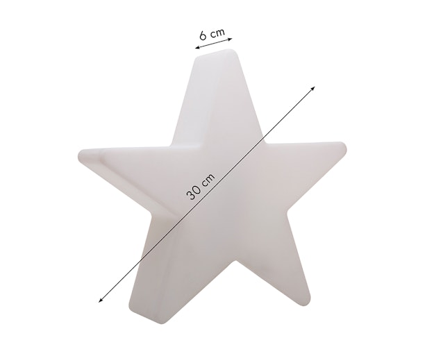 8 seasons design LED-Dekoleuchte Shining Star Ø 30 cm (WW)