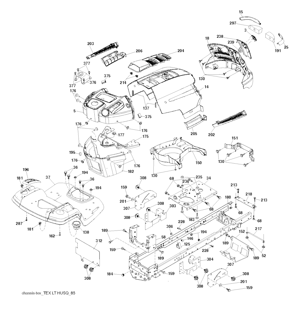 Explosionszeichnung Ersatzteile