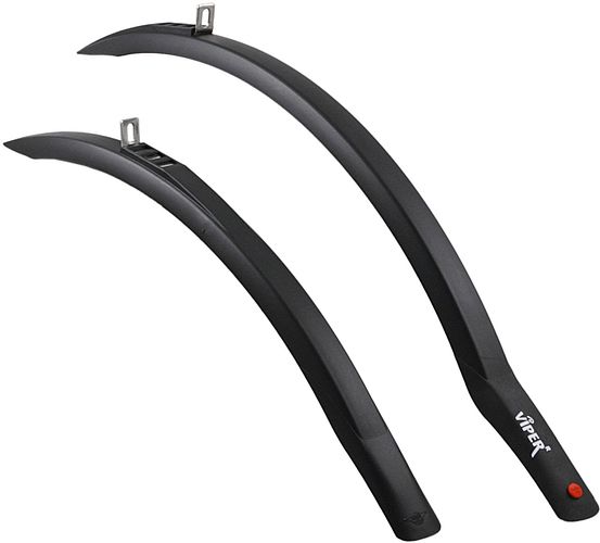 Hebie Steckschutzblech-Set Viper 28 Zoll schwarz R", (Rennrad), für Rennrad-Hinterbauten
